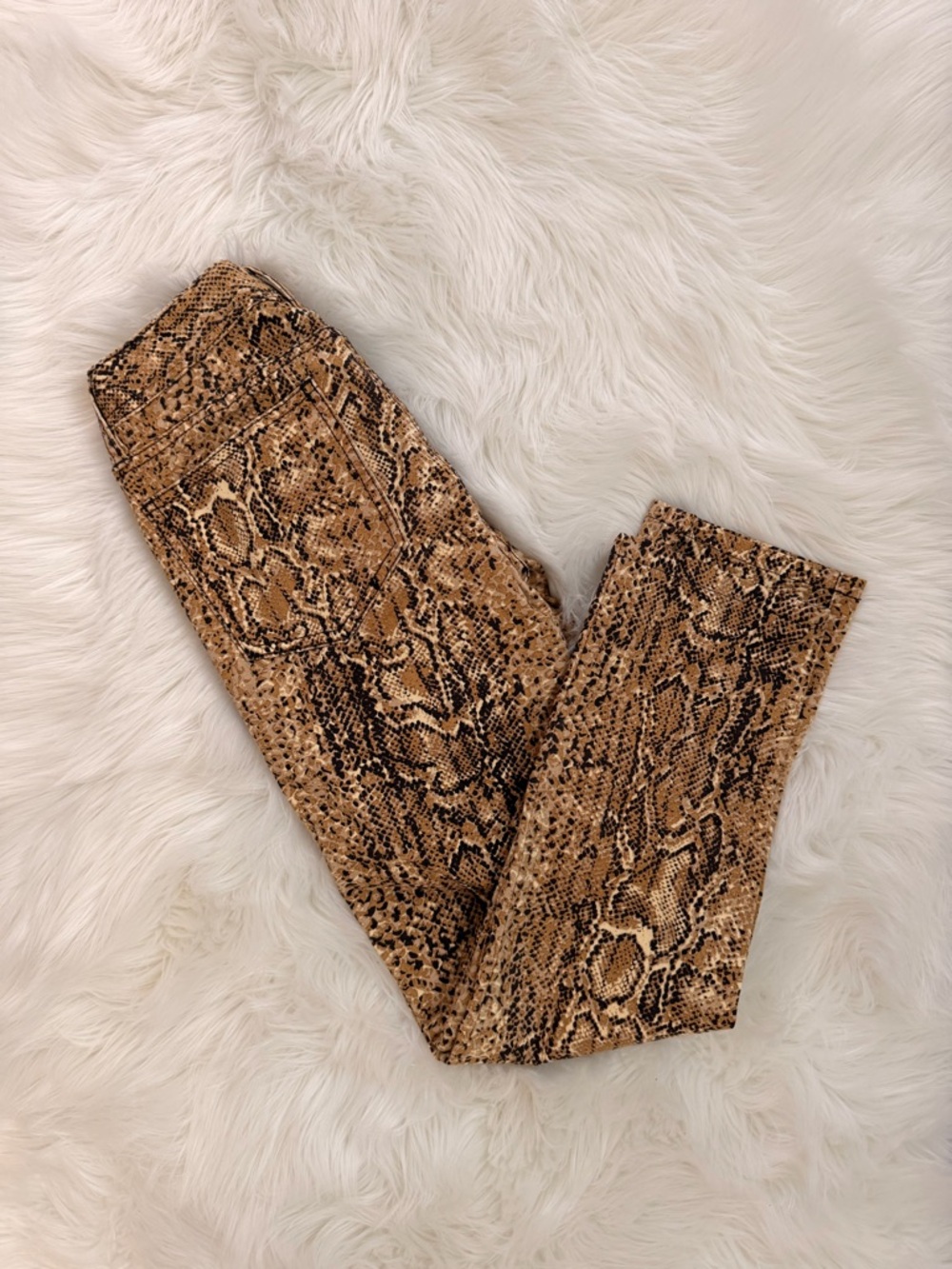 Vintage tory burch snakeprint jeans